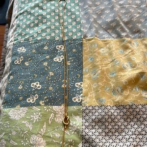 Madewell gold knot necklace